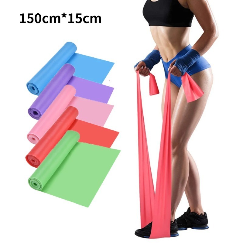 Yoga Fitness Stretching Strap - Fasce di Resistenza in Lattice Naturale,