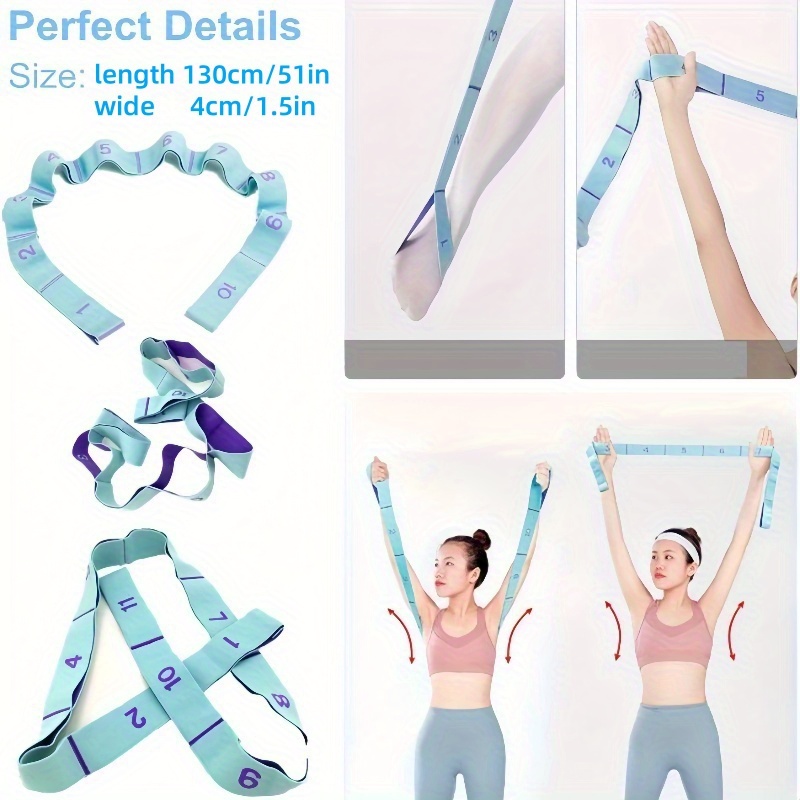 Yoga Fitness Stretching Strap - Yoga Digital Stretch Strap Spalla aperta