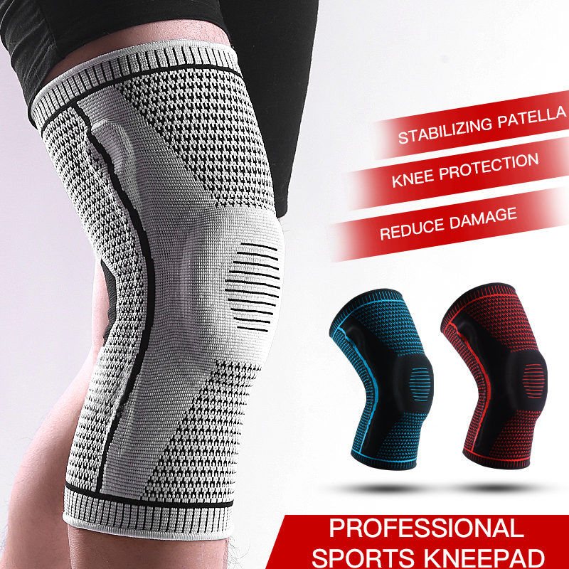 Knee Sleeve Compression - Tutore di supporto per ginocchio antiscivolo