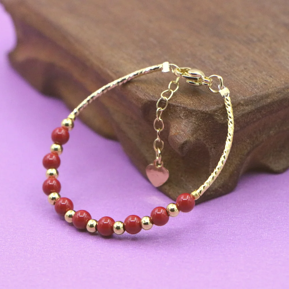 Yoga Fitness Gifts - Bellissimo braccialetto rosso neonate chiusura a