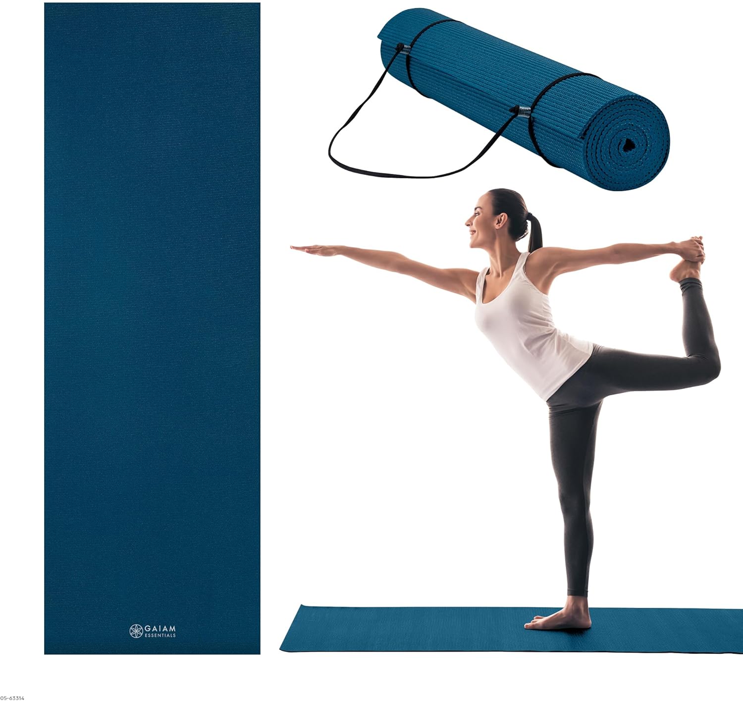 Yoga Fitness Images - Tappetino da yoga sottile da 1/4