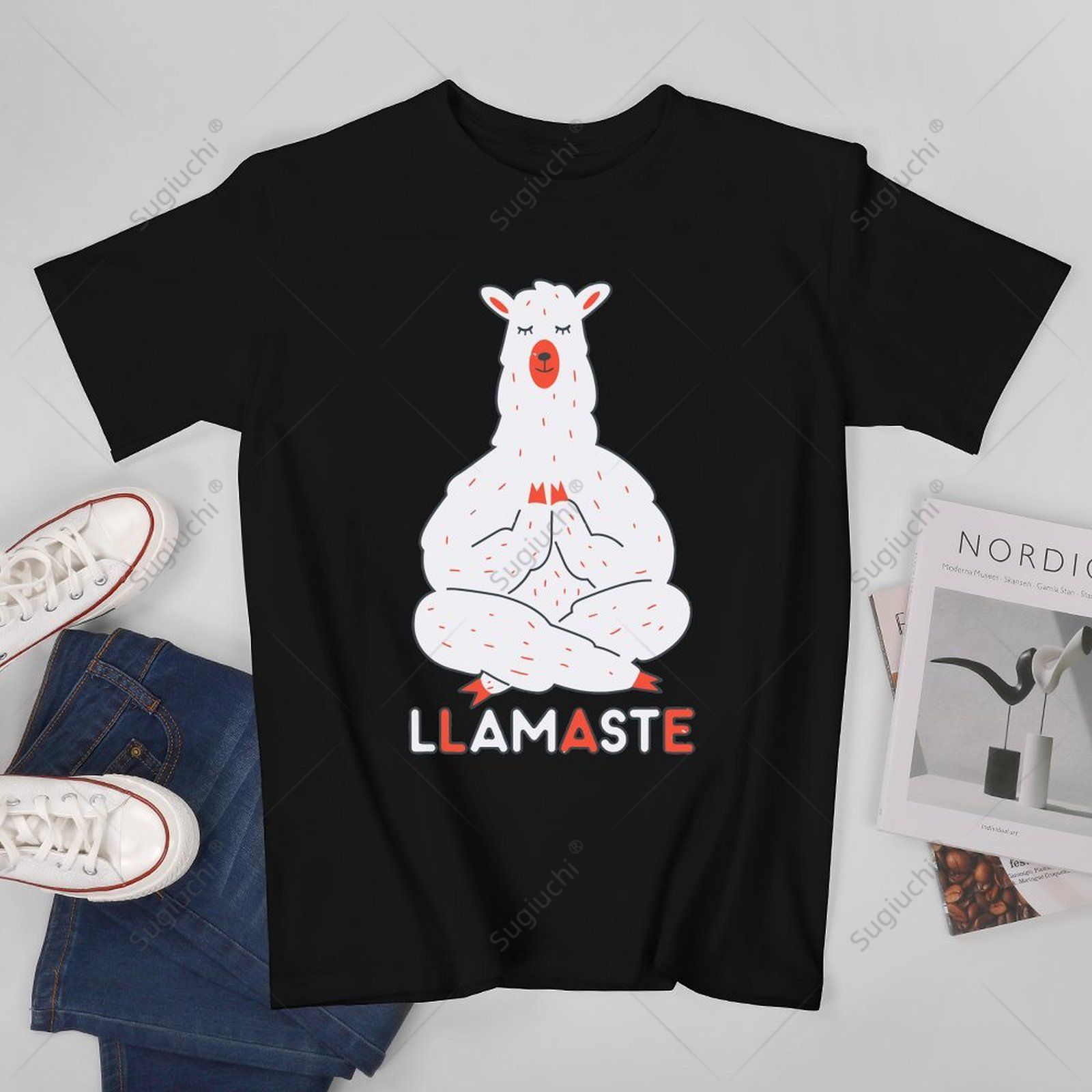 Yoga Fitness Gifts - T-shirt Unisex in Cotone 100% con