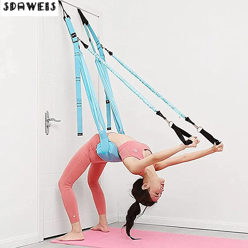 Yoga Fitness Stretching Strap - Cinghia per Yoga aerea regolabile porta