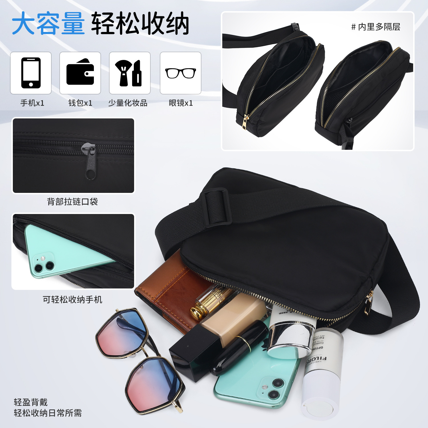 Marsupio Sportivo Unisex con B - Yoga Fitness Gifts recensione e prezzo