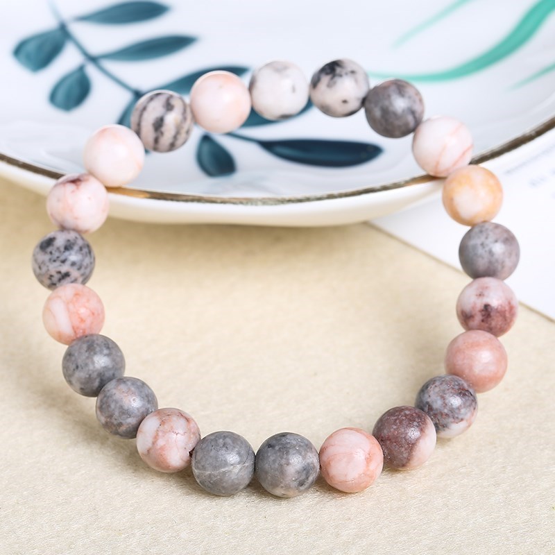 JD Natural Pink Zebra Jaspers  - Yoga Fitness Gifts recensione e prezzo