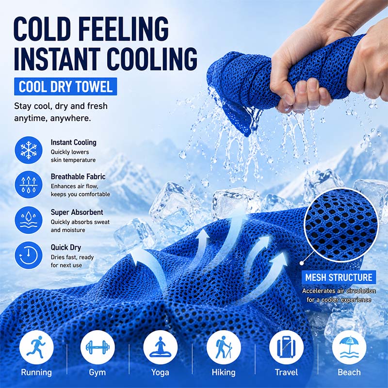 Asciugamano Rinfrescante Istan - Yoga Fitness Gym recensione e prezzo